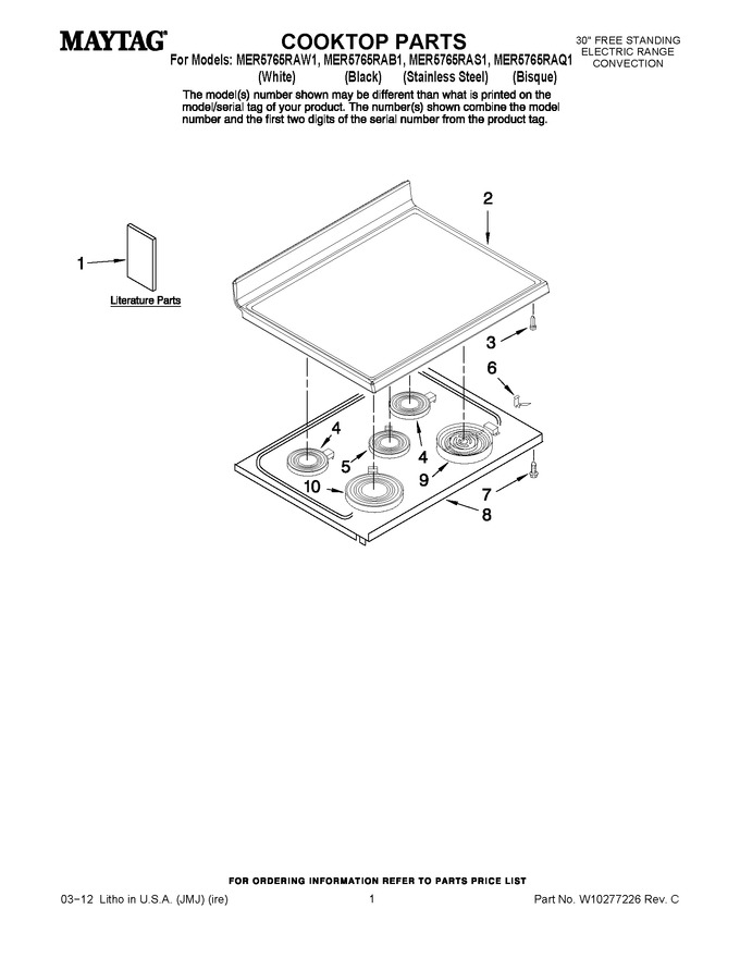 Diagram for MER5765RAW1