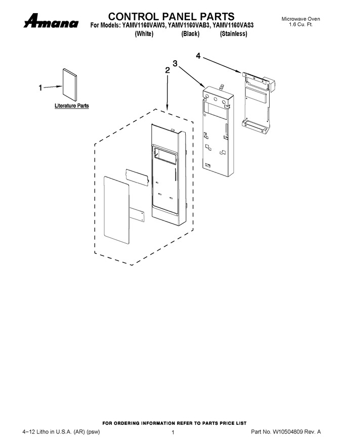 Diagram for YAMV1160VAB3