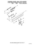 Diagram for 02 - Control Panel And Latch Parts