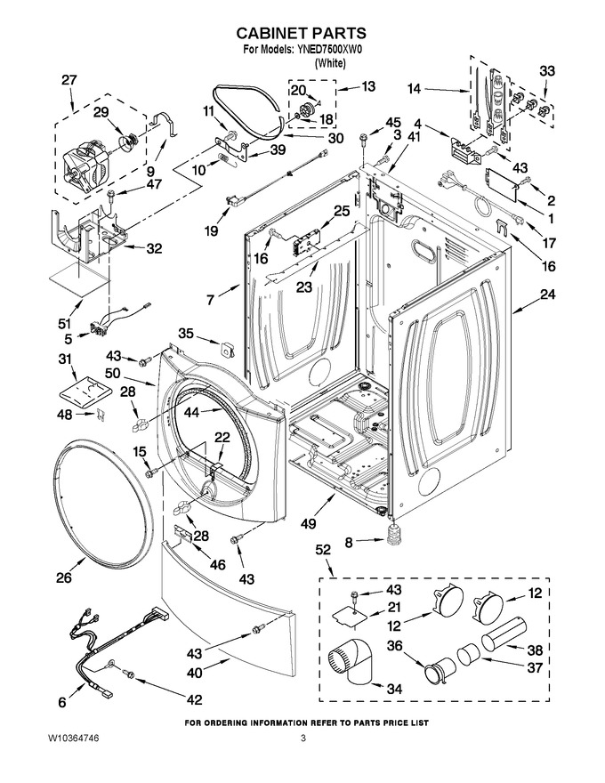 Diagram for YNED7500XW0