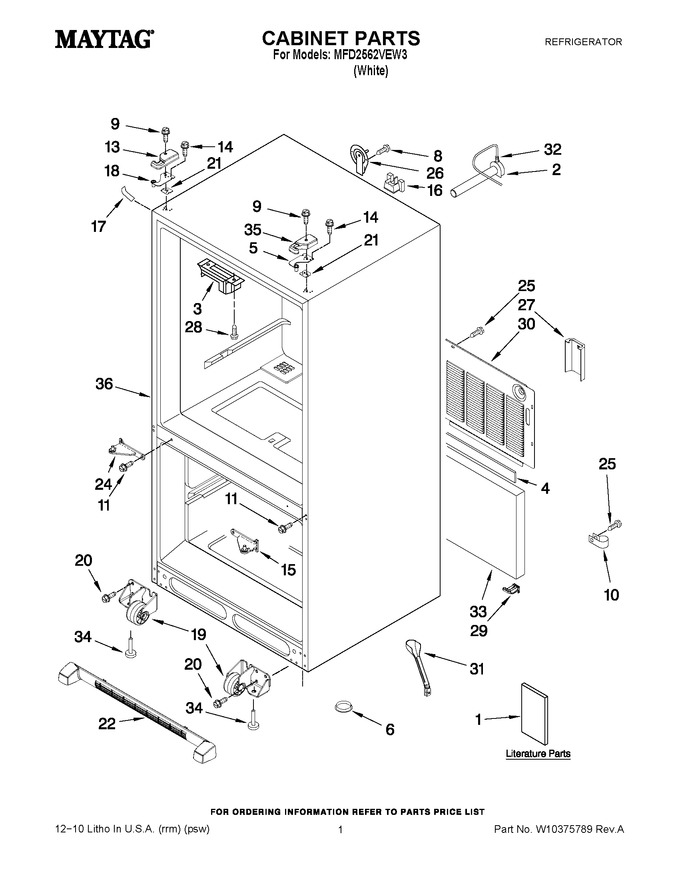 Diagram for MFD2562VEW3