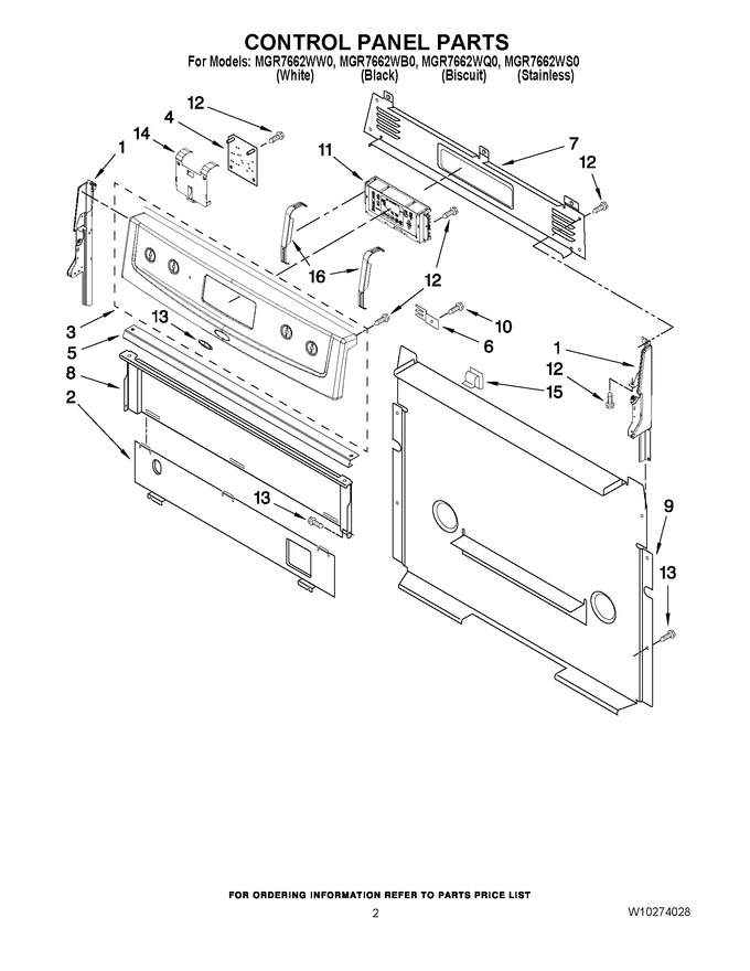Diagram for MGR7662WS0