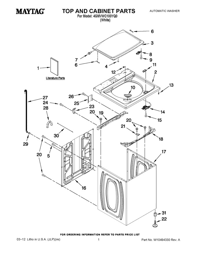 Diagram for 4GMVWC100YQ0