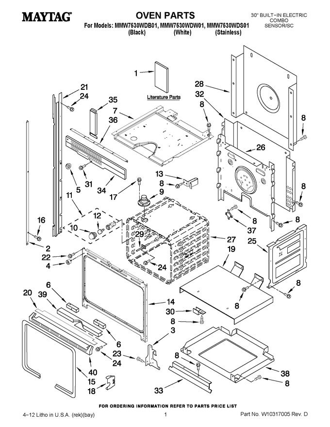 Diagram for MMW7530WDW01