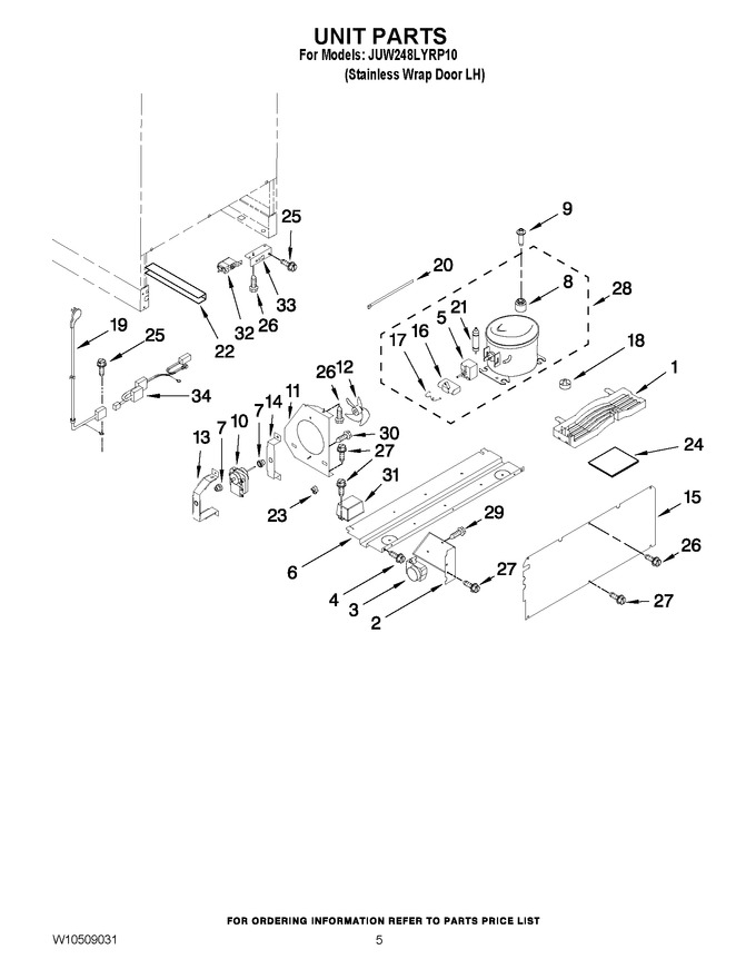 Diagram for JUW248LYRP10