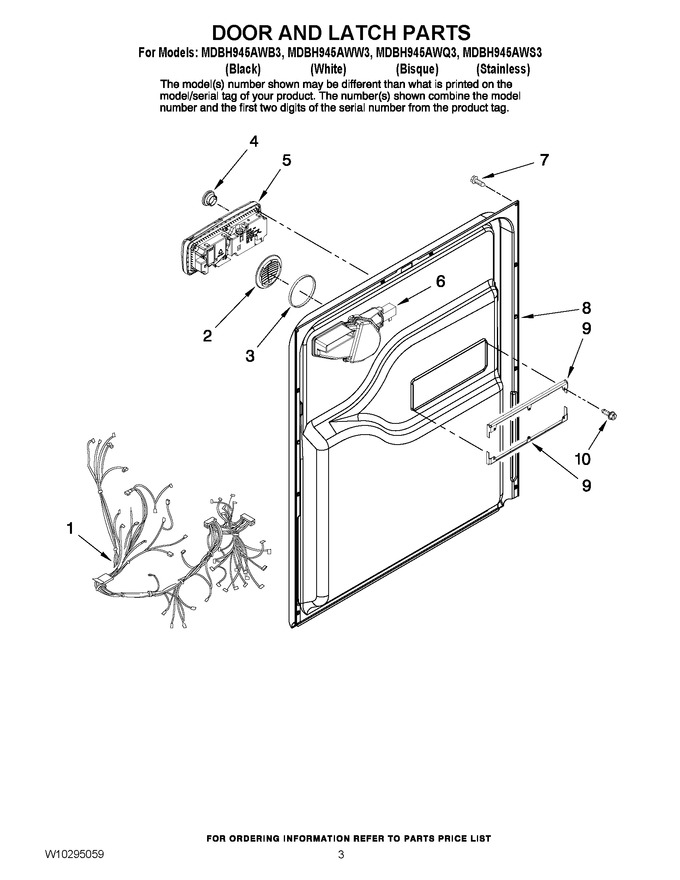 Diagram for MDBH945AWW3