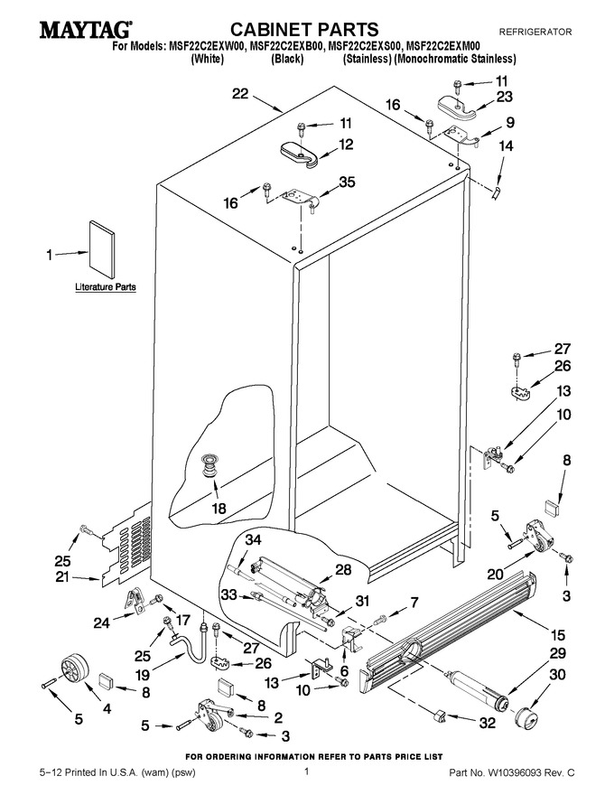 Diagram for MSF22C2EXW00