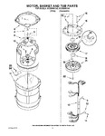 Diagram for 03 - Motor, Basket And Tub Parts