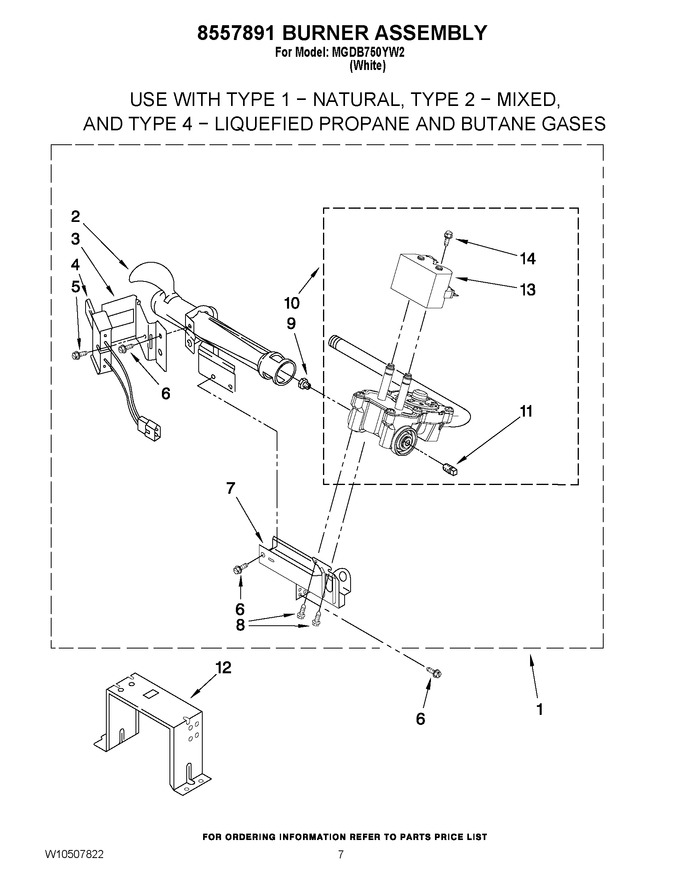 Diagram for MGDB750YW2