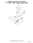 Diagram for 02 - Control Panel And Latch Parts