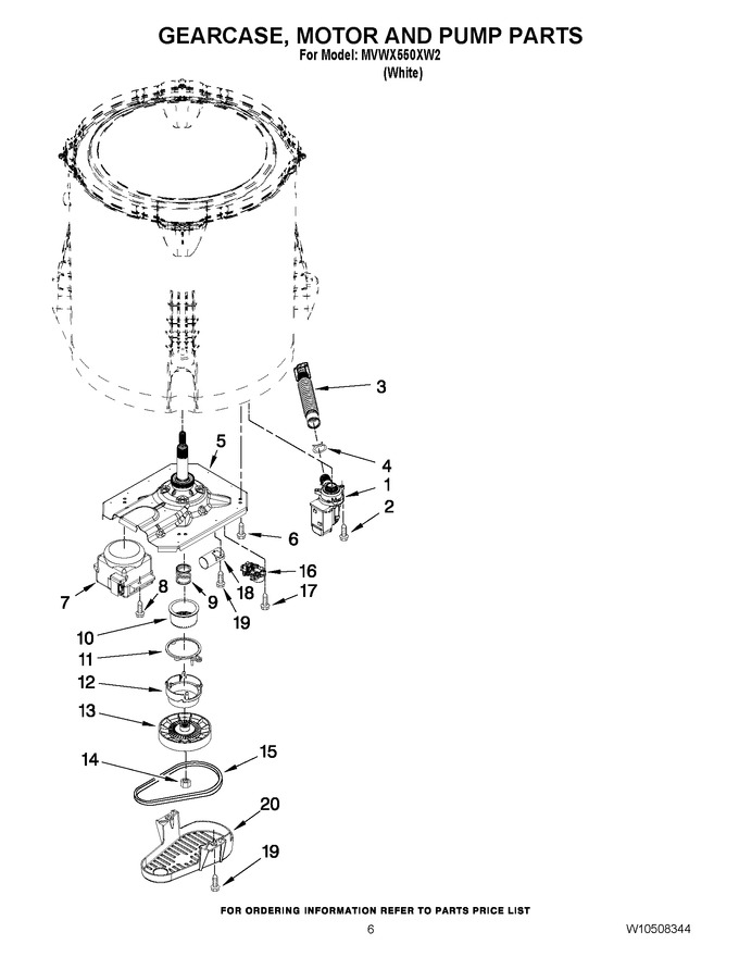 Diagram for MVWX550XW2