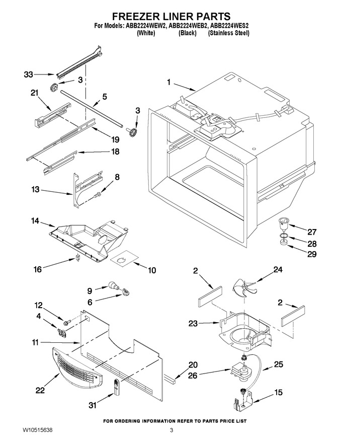 Diagram for ABB2224WES2