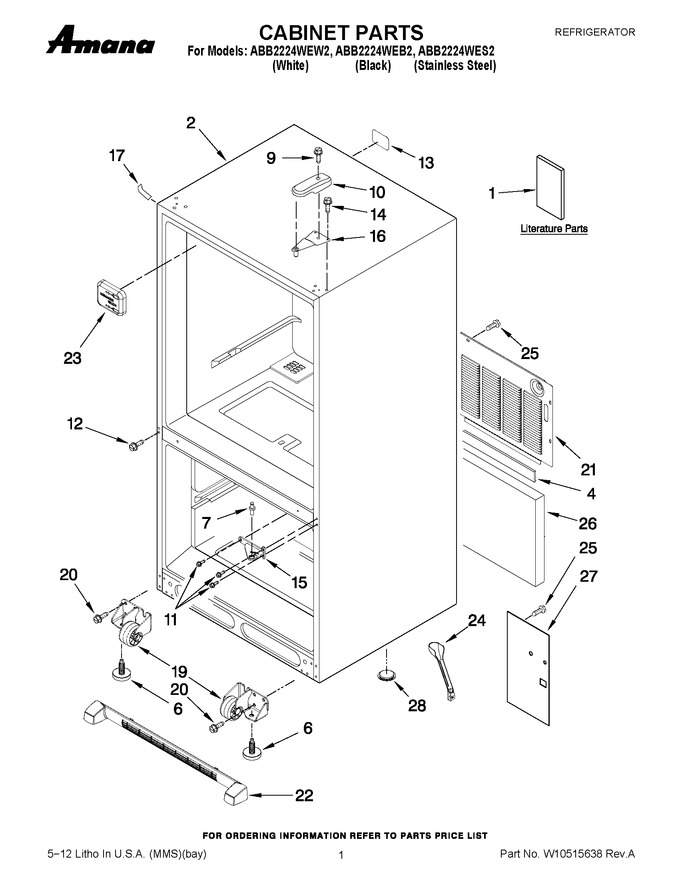 Diagram for ABB2224WES2