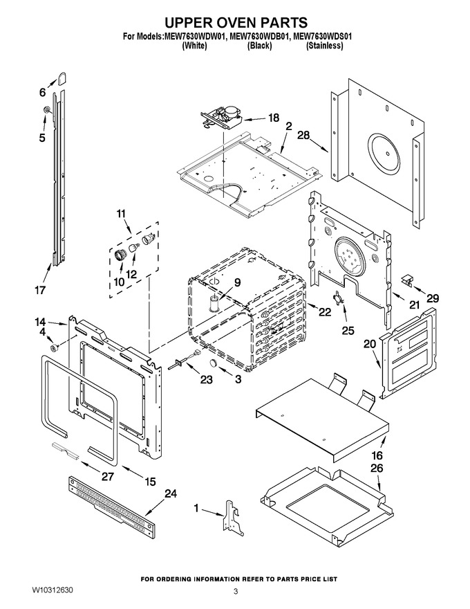Diagram for MEW7630WDW01
