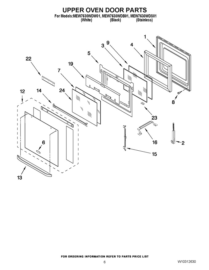 Diagram for MEW7630WDW01
