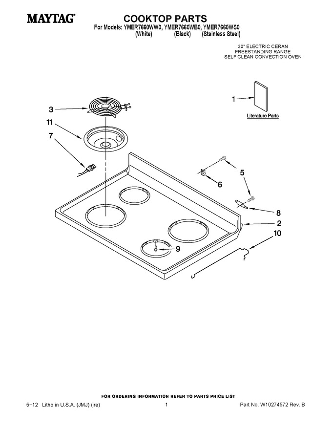 Diagram for YMER7660WW0