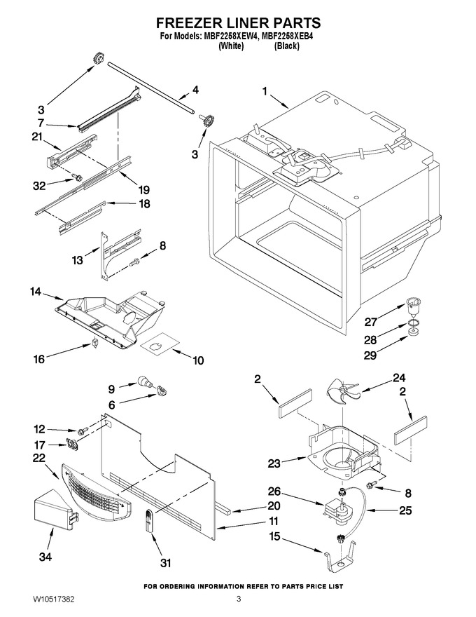 Diagram for MBF2258XEW4