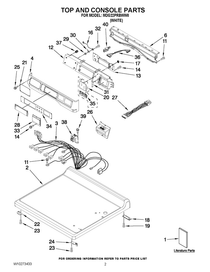Diagram for MDG22PRBWW0