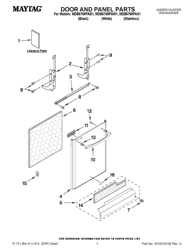 Diagram for MDB6769PAW1