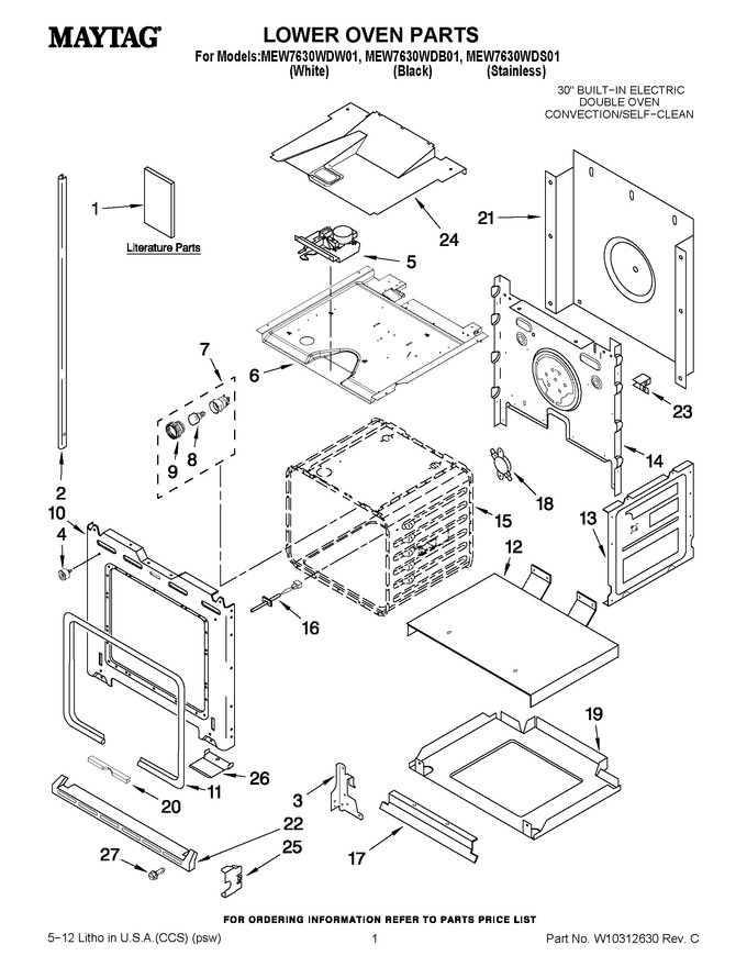 Diagram for MEW7630WDS01