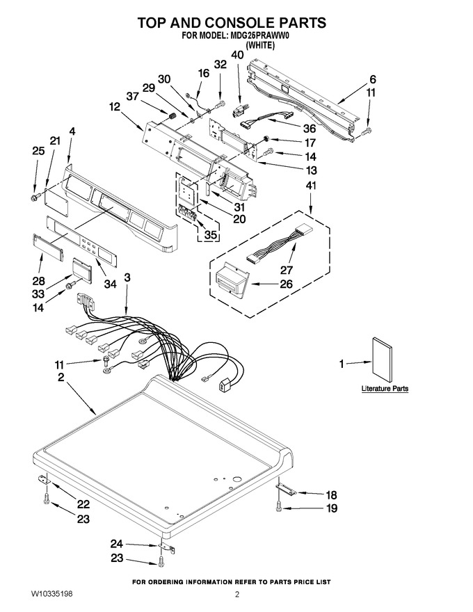 Diagram for MDG25PRAWW0