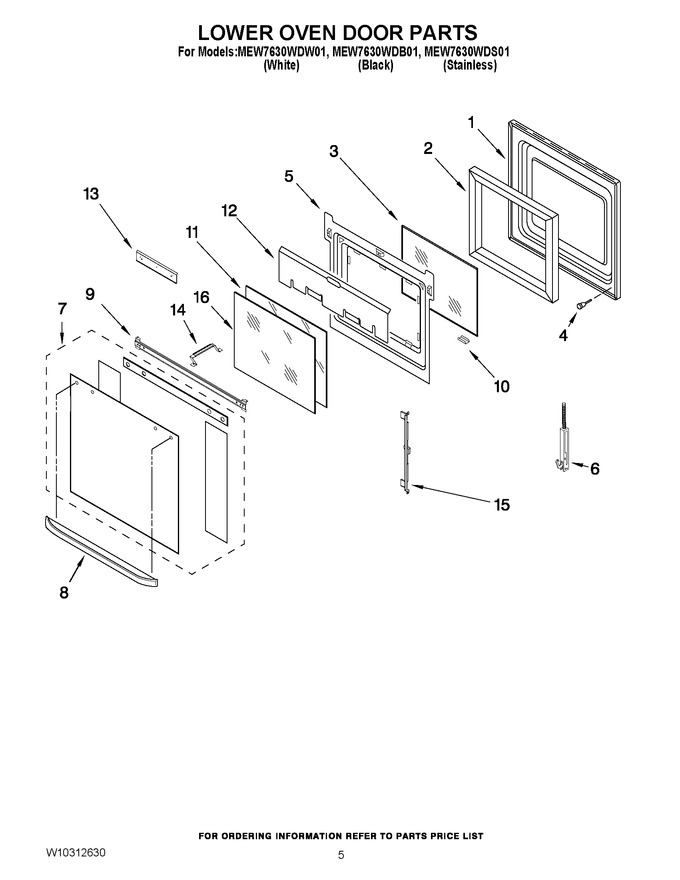 Diagram for MEW7630WDW01