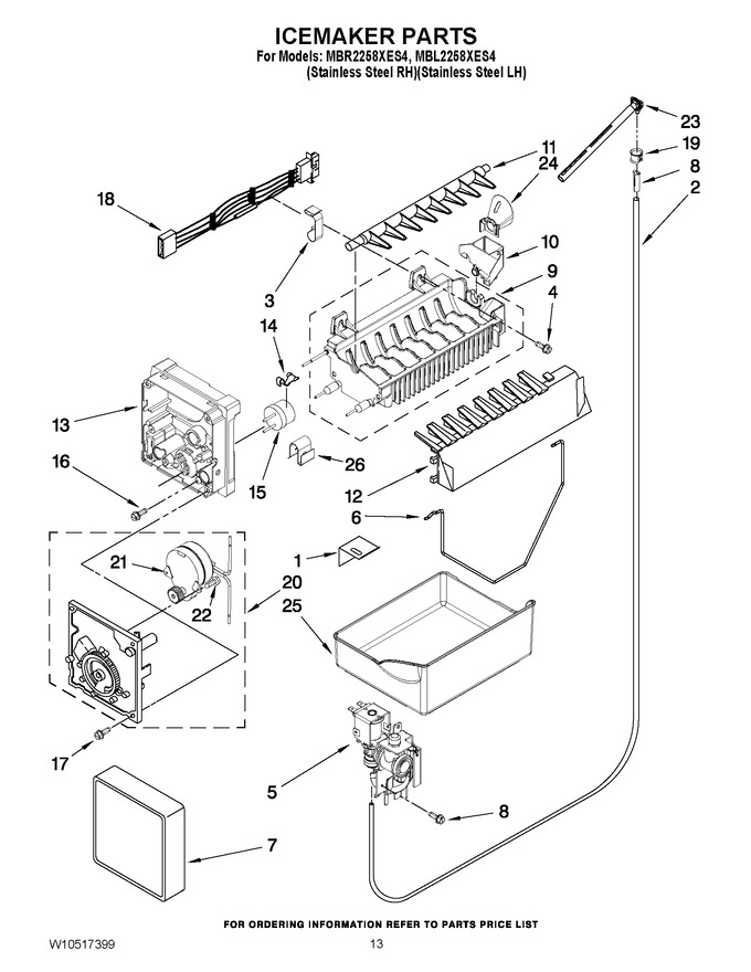 Diagram for MBR2258XES4
