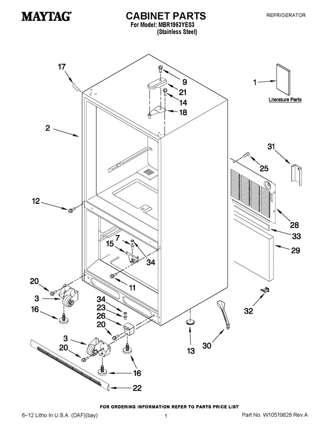 Diagram for MBR1953YES3