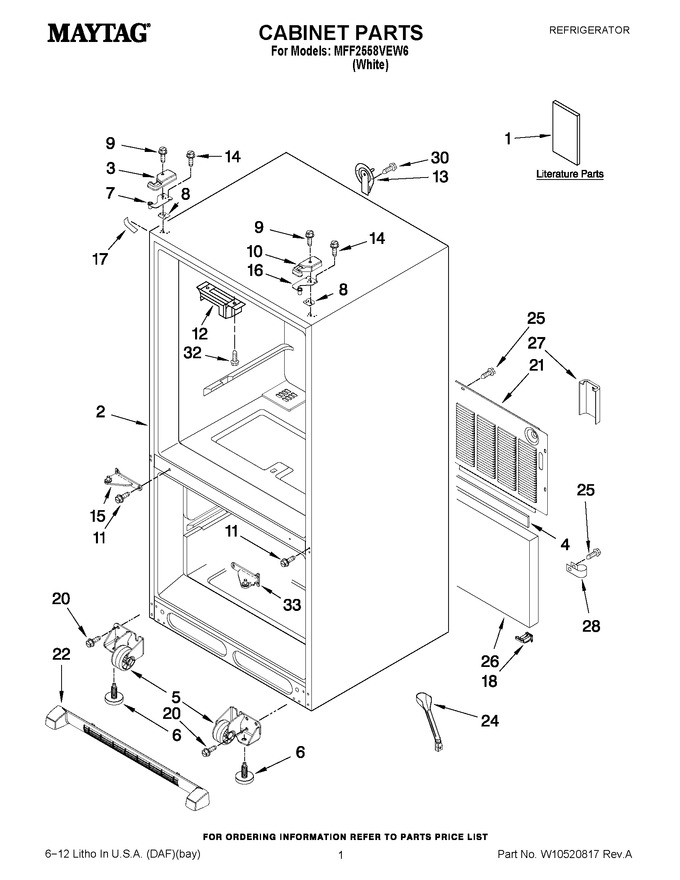 Diagram for MFF2558VEW6
