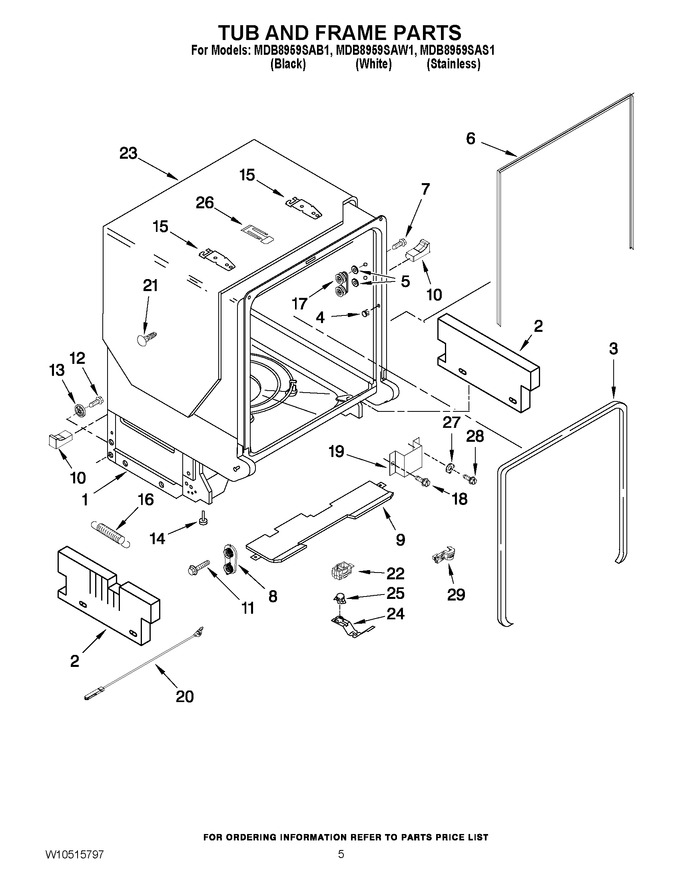Diagram for MDB8959SAW1