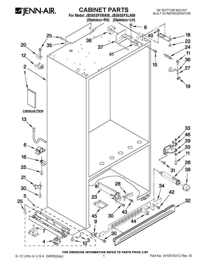 Diagram for JB36SSFXRA00