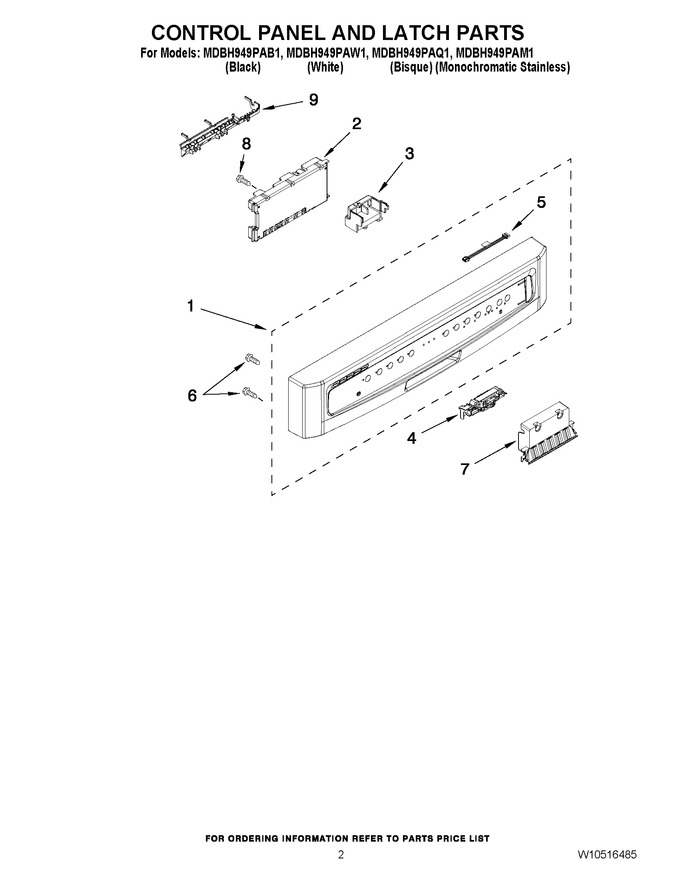 Diagram for MDBH949PAW1