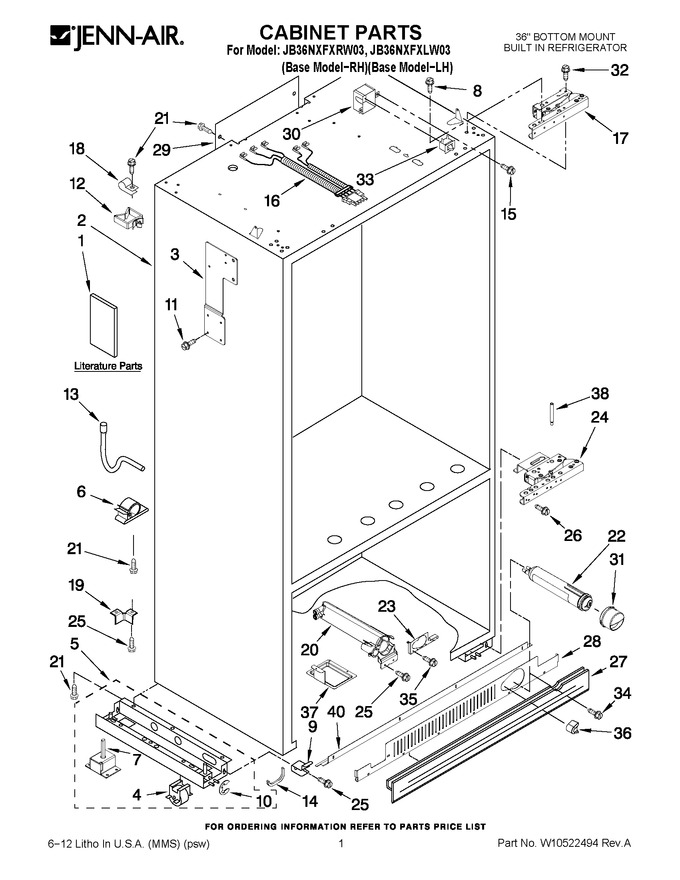 Diagram for JB36NXFXLW03