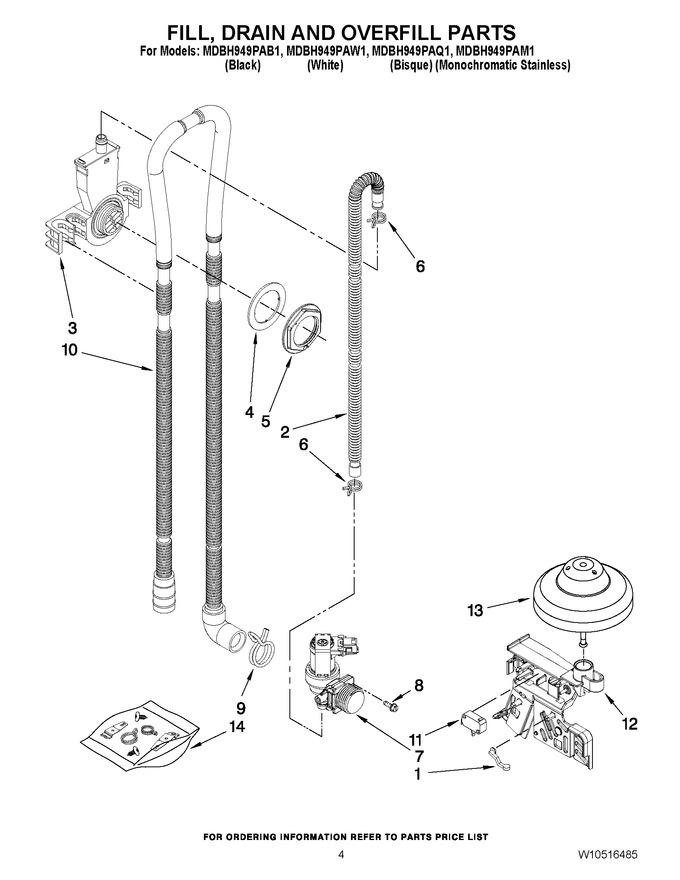 Diagram for MDBH949PAW1