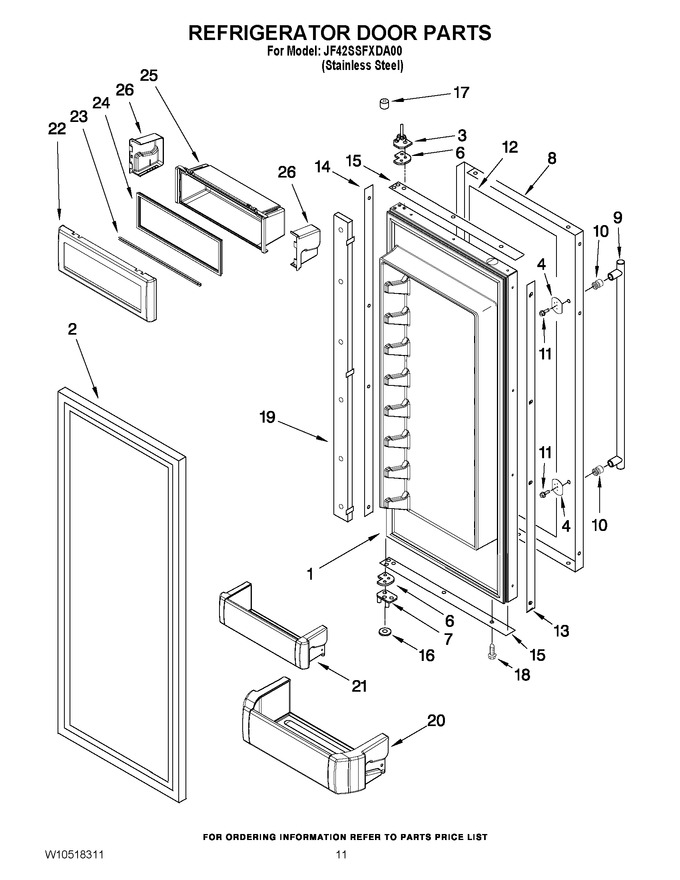 Diagram for JF42SSFXDA00