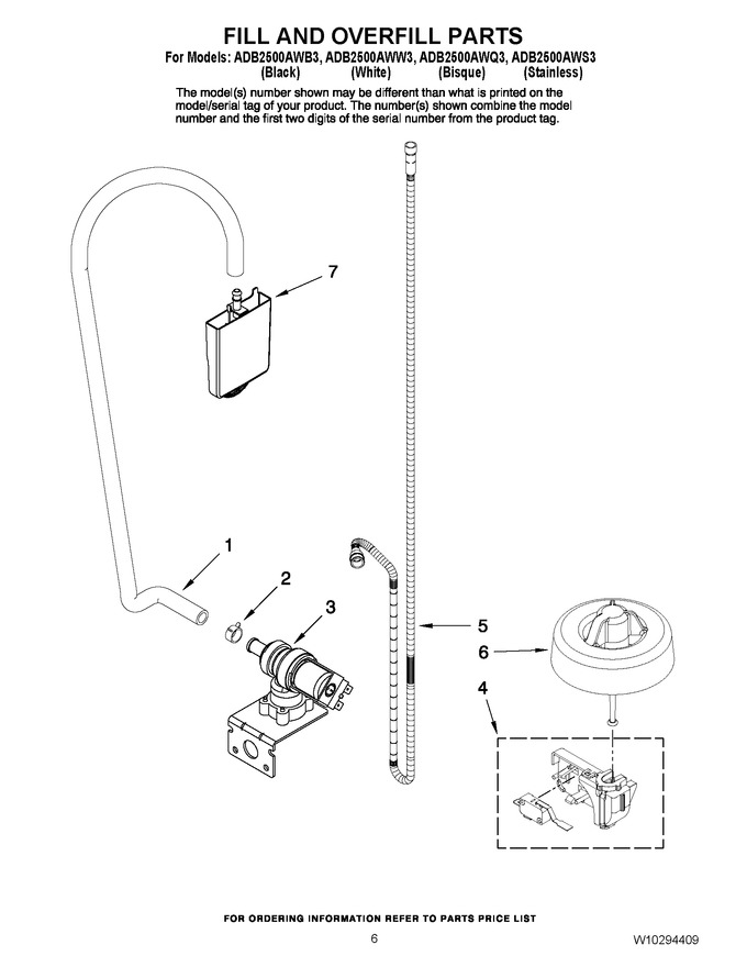 Diagram for ADB2500AWS3