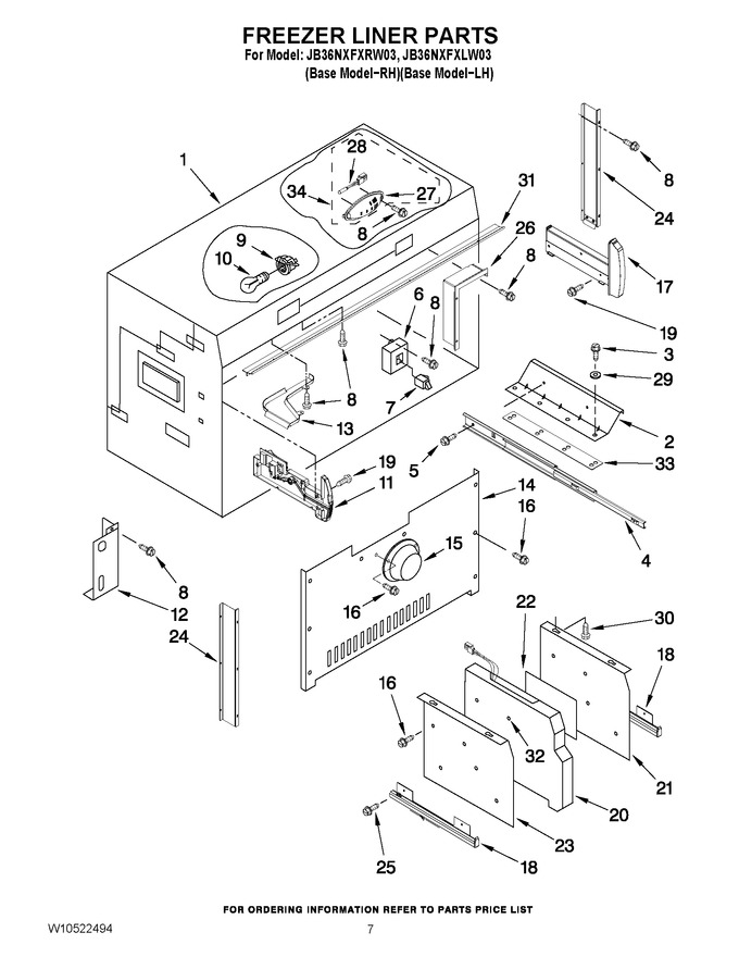 Diagram for JB36NXFXRW03