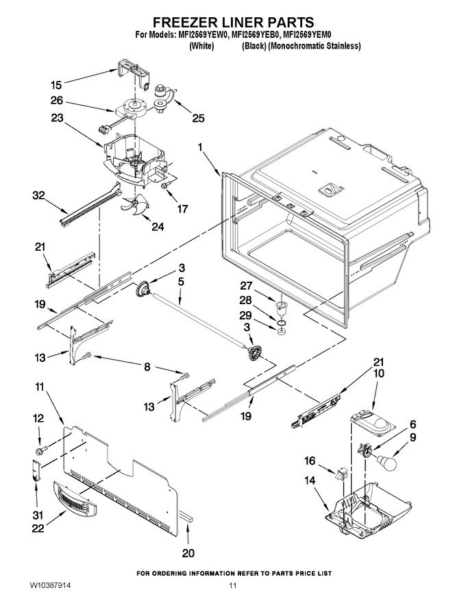 Diagram for MFI2569YEW0