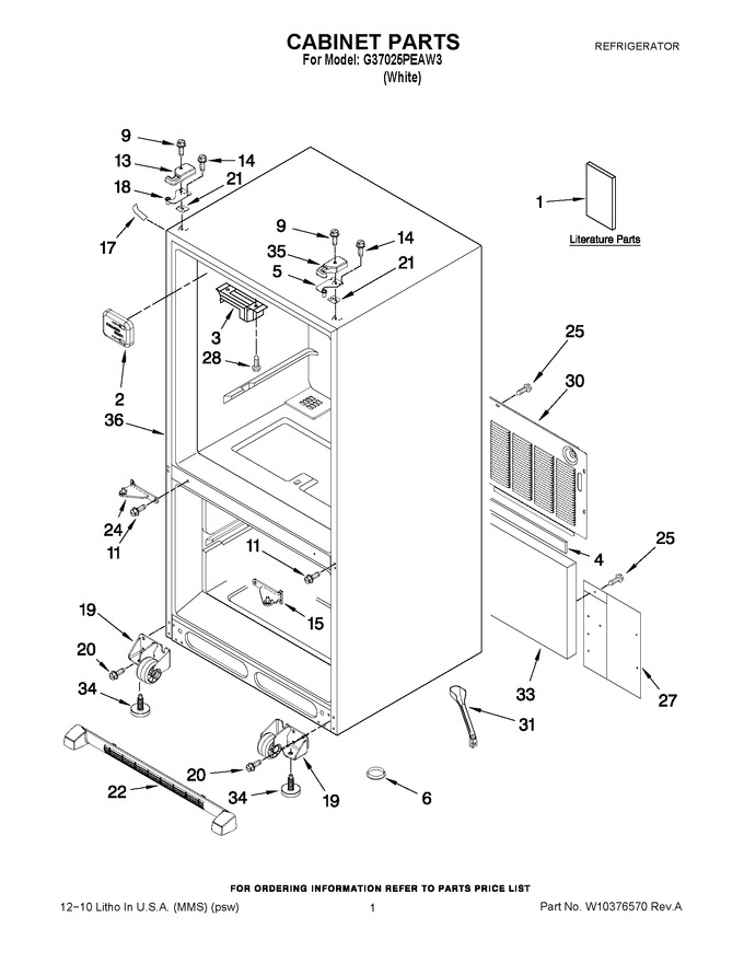Diagram for G37025PEAW3