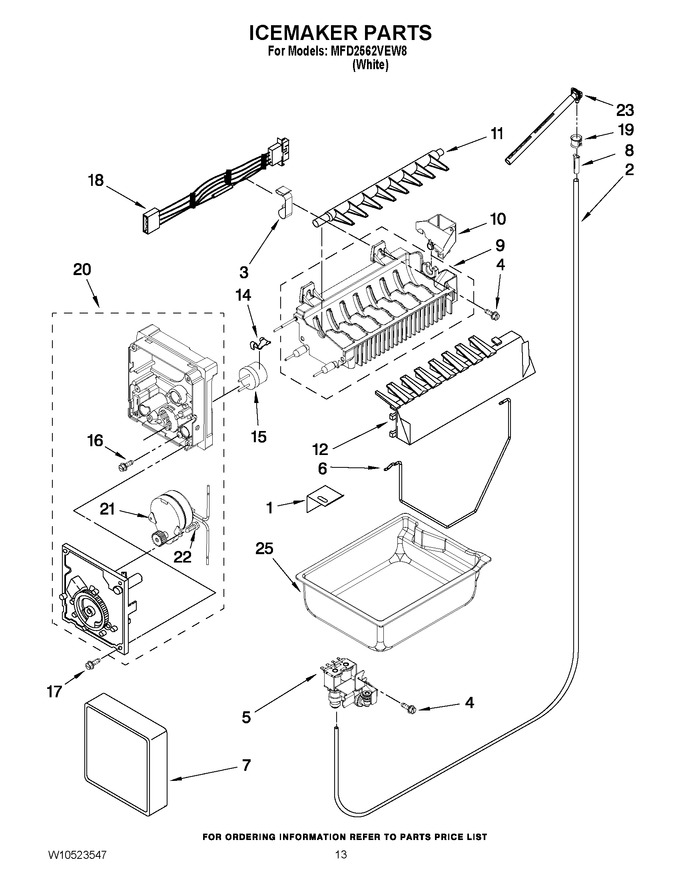 Diagram for MFD2562VEW8