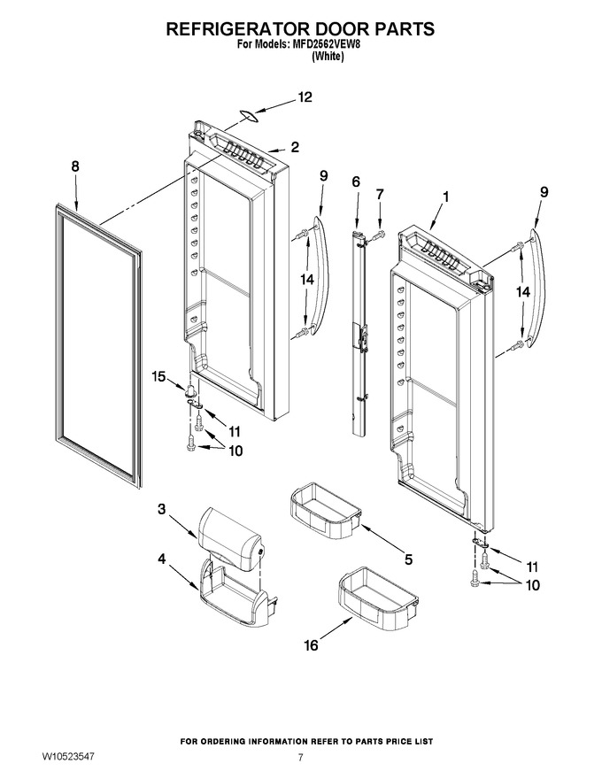 Diagram for MFD2562VEW8