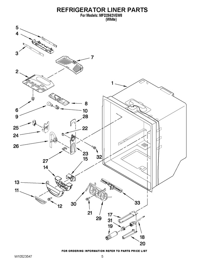 Diagram for MFD2562VEW8