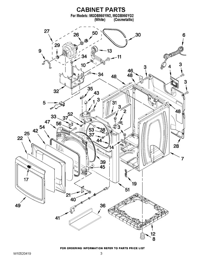 Diagram for MGDB950YW2
