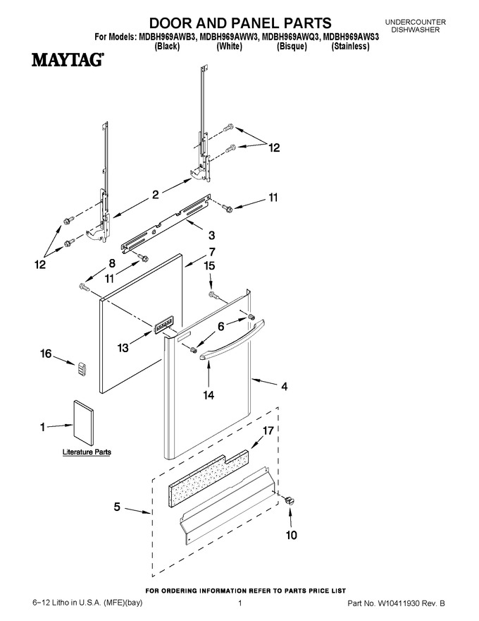 Diagram for MDBH969AWW3