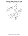 Diagram for 02 - Control Panel And Latch Parts