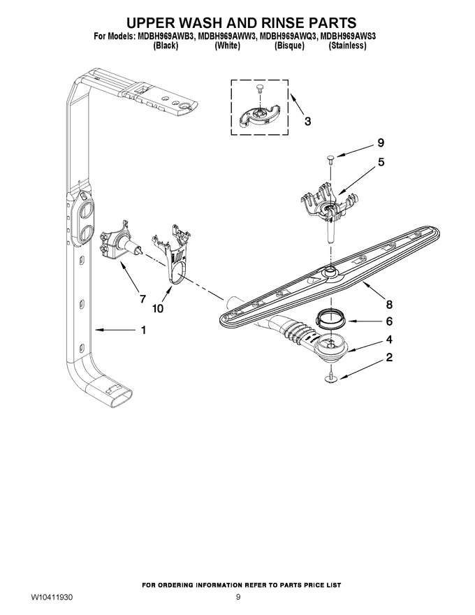 Diagram for MDBH969AWW3
