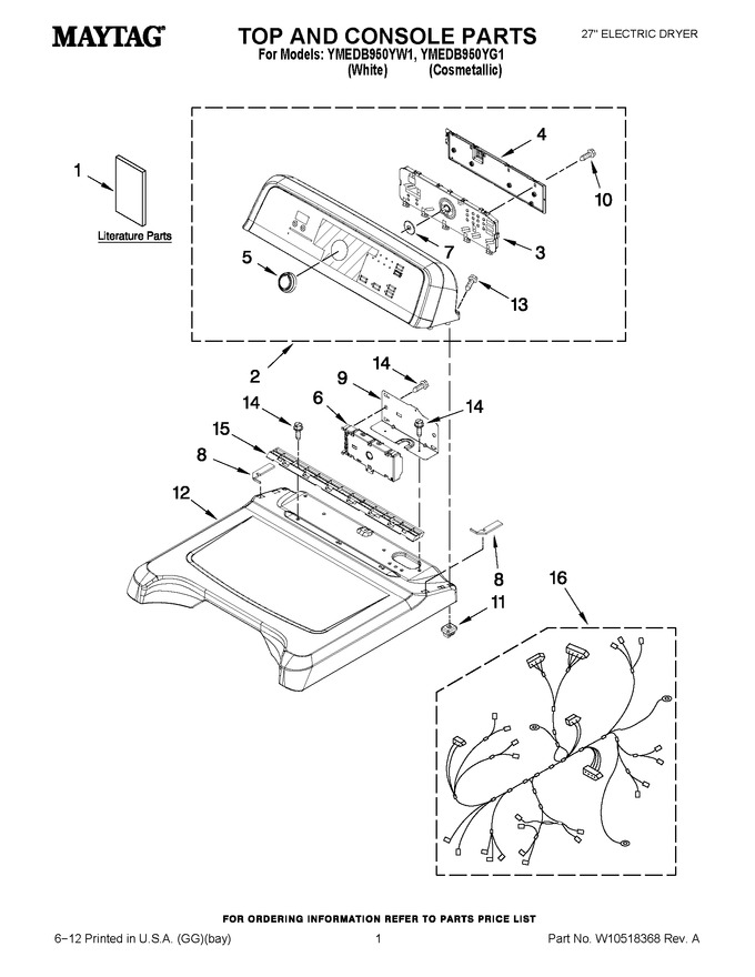 Diagram for YMEDB950YG1