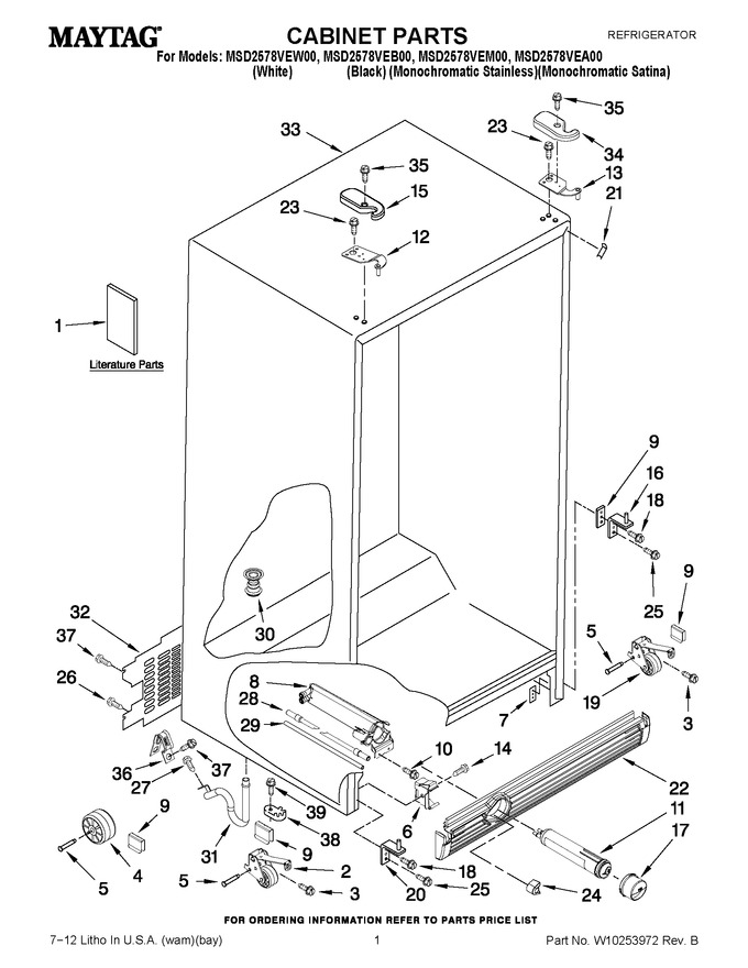 Diagram for MSD2578VEW00