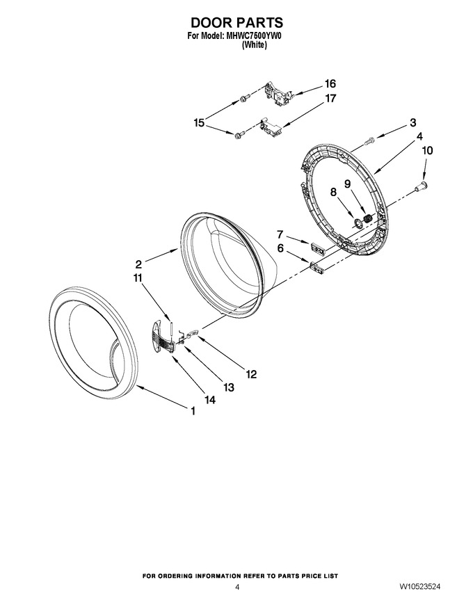 Diagram for MHWC7500YW0