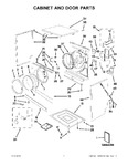 Diagram for 01 - Cabinet And Door Parts